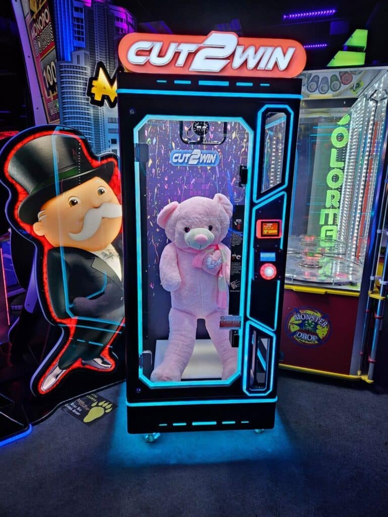 Cut the rope arcade game at monster mini golf in lafayette, indiana