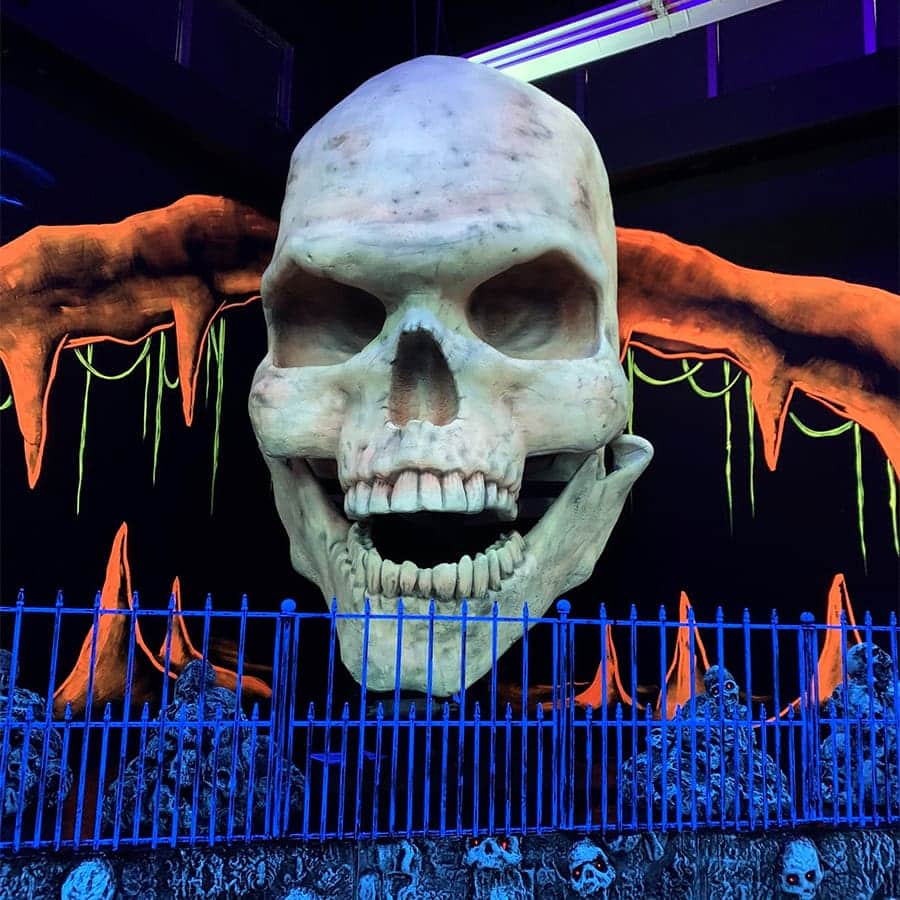 Home 8 Glow in the dark skull from monster mini golf